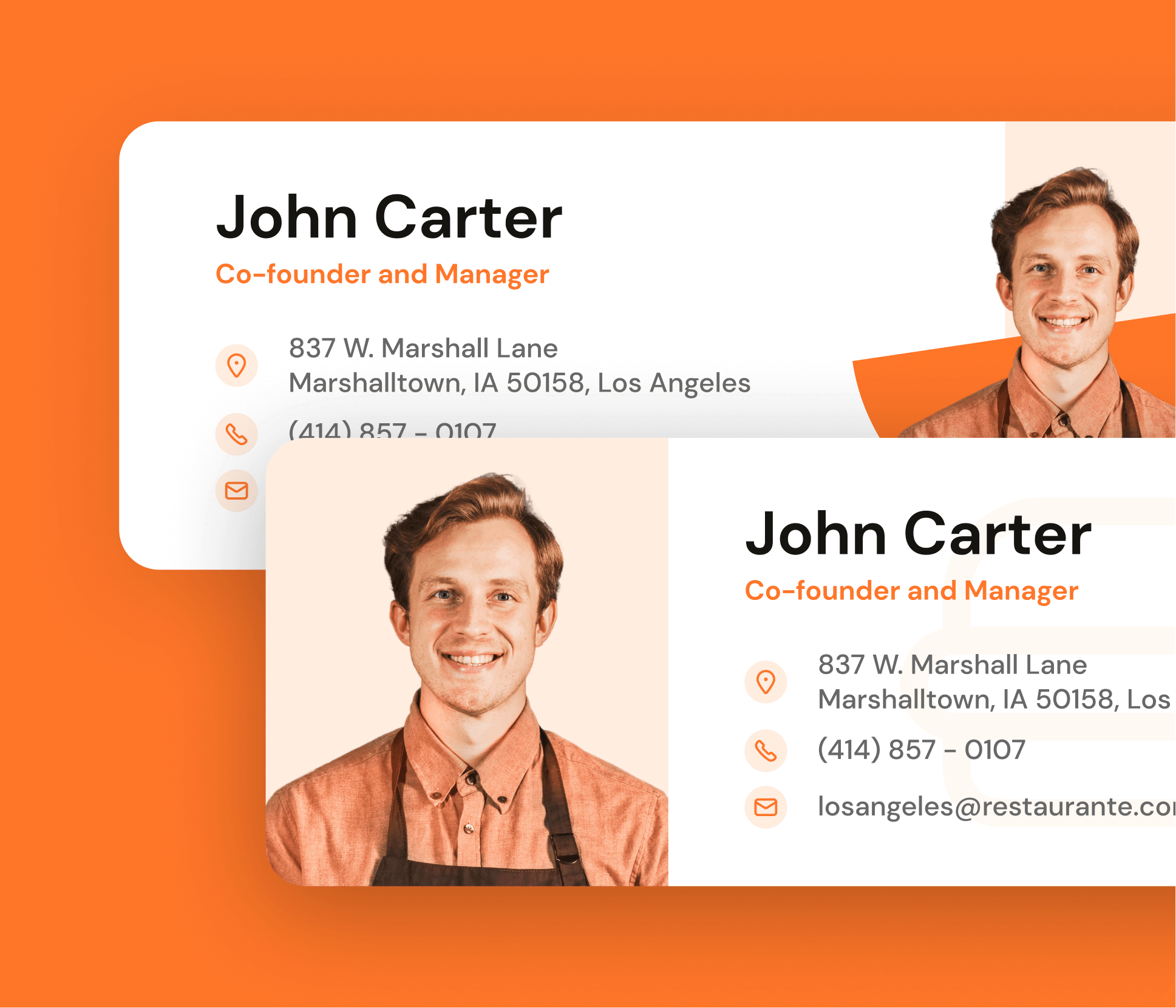 Restaurante X - Email Signature - Restaurant Webflow Template