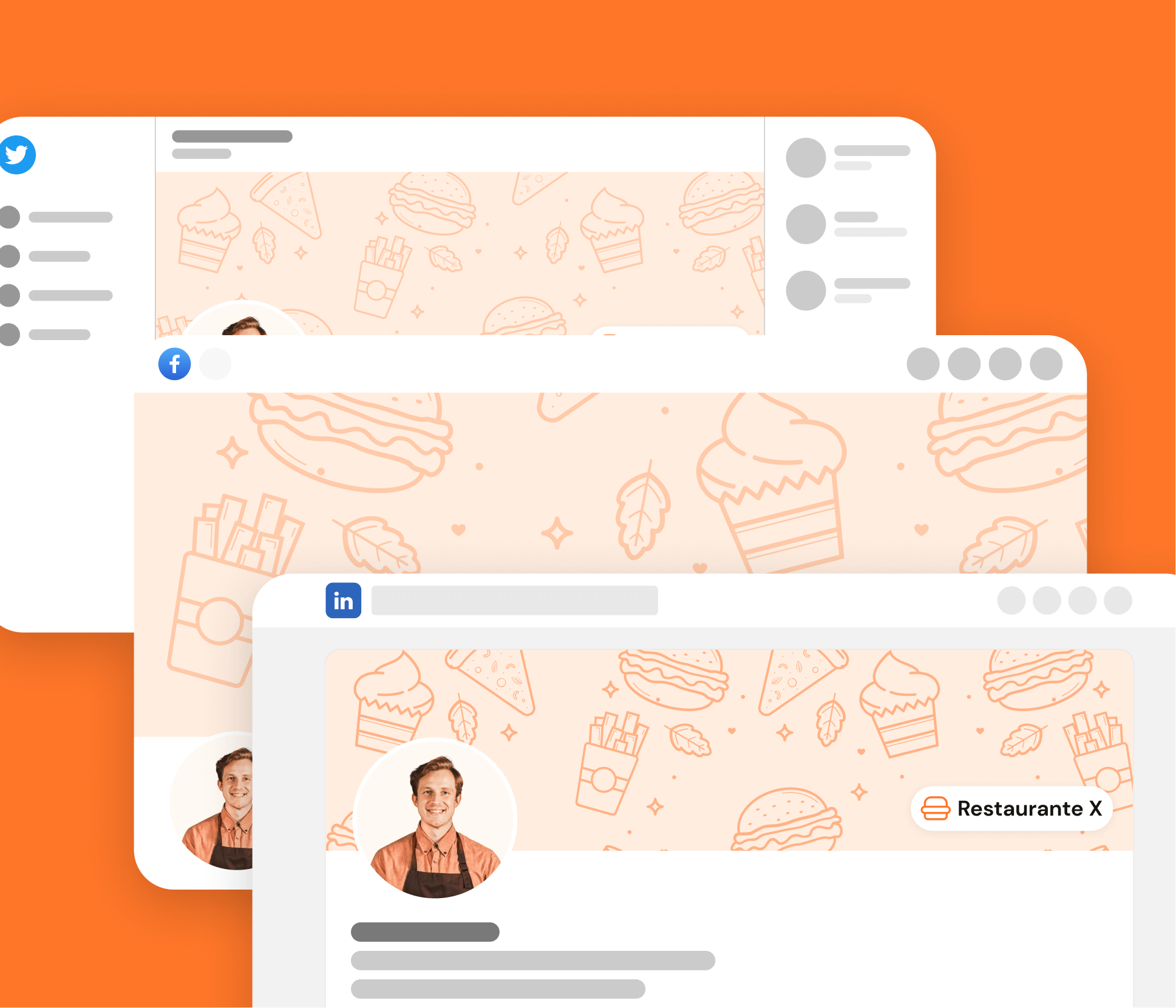 Restaurante X - Social Media Assets - Restaurant Webflow Template